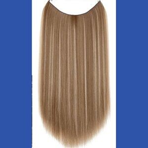 thathair halo 22 inch straight extensions - ash blonde